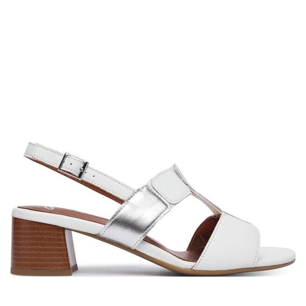 Sandały Ara. Białe sandały damskie Ara, bez wzorów, bez obcasa, na słupku. Za 489.99 zł.