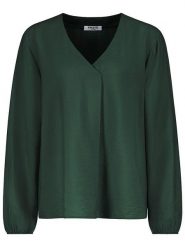 Sublevel Bluzka w kolorze ciemnozielonym rozmiar: S. Zielone bluzki damskie Sublevel, s, bez wzorów, bez kołnierzyka, bez ramiączek. Za 74.11 zł.