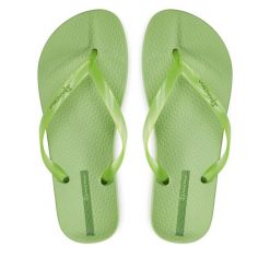 Japonki Ipanema. Zielone klapki damskie Ipanema, bez wzorów, bez obcasa. Za 59.99 zł.