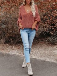 LA Angels Sweter w kolorze jasnobrązowym rozmiar: XL. Brązowe swetry klasyczne damskie LA Angels, xl, bez kołnierzyka. Za 200.60 zł.