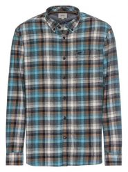 Camel Active Koszula w kolorze niebiesko-zielonym rozmiar: 3XL. Niebieskie koszule męskie Camel Active, xl, bez wzorów, z bawełny, bez kołnierzyka, bez ramiączek. Za 126.15 zł.