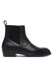KARL LAGERFELD Botki Dallas KL12646 Czarny. Czarne buty zimowe męskie Karl Lagerfeld, ze skóry, bez zapięcia. Za 989.99 zł.