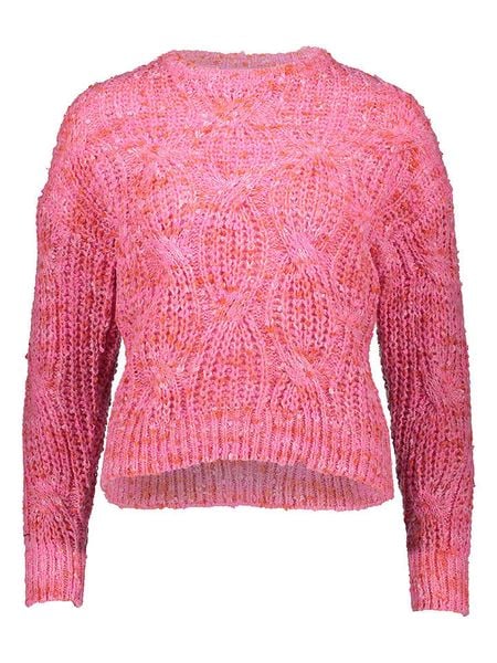 ONLY Sweter w kolorze różowym rozmiar: M. Różowe swetry klasyczne damskie Only, m, ze splotem, bez kołnierzyka. Za 113.99 zł.