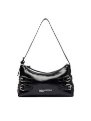 Karl Lagerfeld Jeans Torebka B1W30156 Czarny. Czarne torebki klasyczne damskie Karl Lagerfeld Jeans, bez wzorów, z jeansu, bez dodatków. Za 639.99 zł.