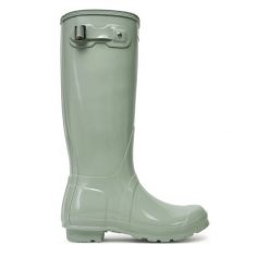 Kalosze Hunter. Zielone kalosze damskie Hunter, bez wzorów. Za 241.99 zł.