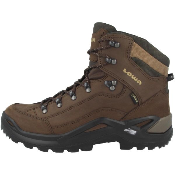 Buty trekkingowe męskie Lowa Renegade Gtx Mid. Brązowe buty trekkingowe męskie Lowa, na zimę, z gore-texu, bez zapięcia, trekkingowe, gore-tex. Za 1,006.00 zł.