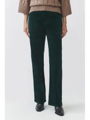 TATUUM Spodnie w kolorze ciemnozielonym rozmiar: 38. Zielone spodnie materiałowe damskie Tatuum, z aplikacjami, z materiału, klasyczne, z podwyższonym stanem. Za 135.49 zł.