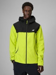 4F Kurtka przejściowa membrana 5000 męska - zielona S. Zielone kurtki męskie 4f, l, bez wzorów, z materiału, biznesowe, bez kaptura. Za 399.99 zł.