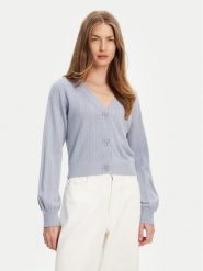 Guess Kardigan W5YR01 Z2ZK2 Niebieski Regular Fit. Niebieskie kardigany damskie Guess, m, z aplikacjami, z wiskozy. Za 279.99 zł.