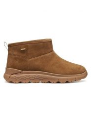 Geox Skórzane botki "Spherica 4x4 B ABX" w kolorze karmelowym rozmiar: 37. Brązowe botki damskie Geox, bez obcasa, bez zapięcia. Za 309.95 zł.