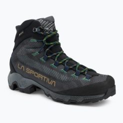 Buty trekkingowe męskie La Sportiva Aequilibrium Hike GTX. Czarne buty trekkingowe męskie La Sportiva, bez zapięcia, trekkingowe. Za 999.99 zł.