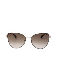 Longchamp Damskie okulary przeciwsłoneczne w kolorze srebrno-czarno-jasnobrązowym rozmiar: 60. Brązowe okulary przeciwsłoneczne damskie Longchamp. Za 254.74 zł.
