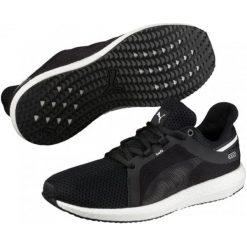Puma buty treningowe Mega NRGY Turbo 2 Wns Black Wh 37. Czarne buty sportowe na co dzień damskie Puma, bez wzorów, z gumy, na fitness i siłownię. W wyprzedaży za 169.00 zł.