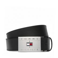 Pasek Tommy Hilfiger. Brązowe paski męskie Tommy Hilfiger, bez wzorów. Za 249.99 zł.