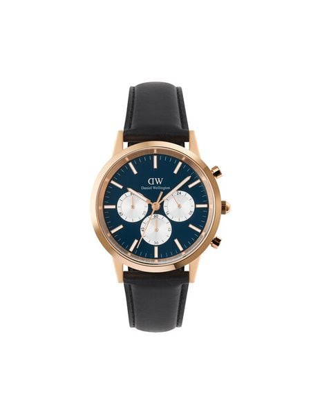 Daniel Wellington Zegarek Iconic Chronograph St Mawes Arctic Panda DW00100877 Czarny. Czarne, analogowe zegarki męskie Daniel Wellington. Za 1,179.00 zł.