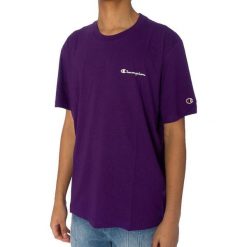 Koszulka męska Champion SS Tee. Fioletowe t-shirty sportowe męskie CHAMPION, m, bez ramiączek. Za 135.84 zł.