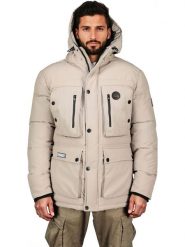 Geographical Norway Parka "Albert" w kolorze beżowym rozmiar: 3XL. Brązowe parki męskie Geographical Norway, xl, bez wzorów. Za 261.05 zł.