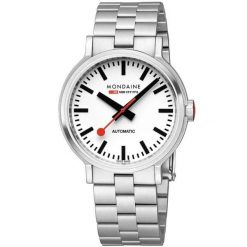 Zegarek męski Mondaine MST.4161B.SJ, Automatic, 41mm, 3ATM. Szare zegarki męskie MONDAINE, ze stali. Za 3,402.75 zł.