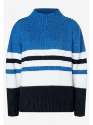 More & More Sweter w kolorze niebiesko-biało-czarnym rozmiar: 38. Białe golfy damskie MORE & MORE, bez wzorów, z wełny, bez ramiączek. Za 100.99 zł.