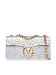 Valentino Torebka Alexia Summer VBSA0N09 Srebrny. Szare torebki klasyczne damskie Valentino, bez wzorów, ze skóry, bez dodatków. Za 419.99 zł.