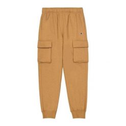 Spodnie Cargo Męskie Prążkowane Ściągacze. Brązowe spodnie materiałowe męskie CHAMPION, bez wzorów, prążkowane, sportowe. Za 254.99 zł.