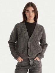 G-Star Raw Kardigan Cable D27729-D770 Szary Relaxed Fit. Szare kardigany damskie G-Star Raw, l, bez wzorów, z wełny. Za 579.99 zł.