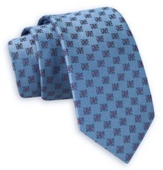 Niebieski Elegancki Krawat -Angelo di Monti- 6 cm, Męski, w Drobny Wzór Geometryczny. Niebieskie krawaty i muchy męskie Angelo di Monti, bez wzorów, eleganckie. Za 45.00 zł.