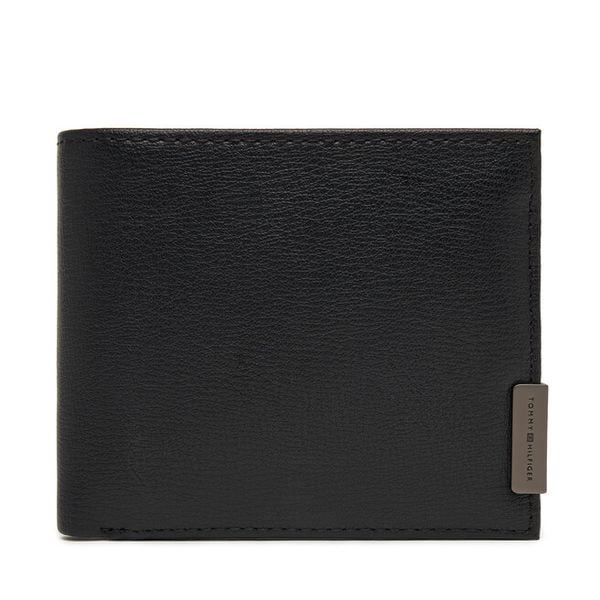 Portfel Tommy Hilfiger. Czarne portfele męskie Tommy Hilfiger, bez wzorów. Za 349.99 zł.