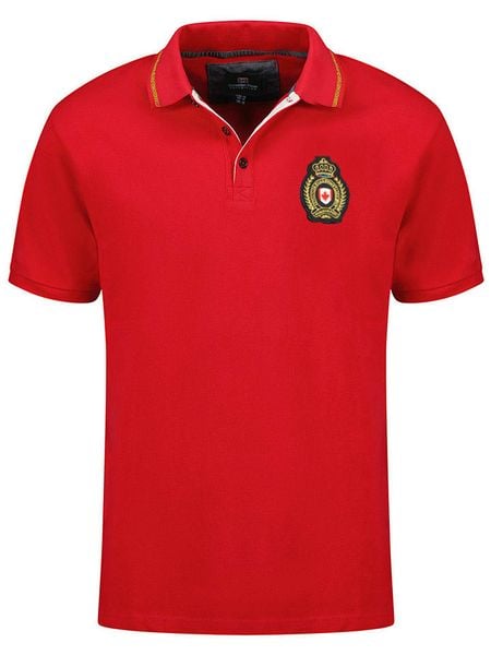 Canadian Peak Koszulka polo "Kariteak" w kolorze czerwonym rozmiar: S. Czerwone koszulki polo męskie Canadian Peak, s, bez wzorów, z bawełny, bez ramiączek. Za 74.46 zł.