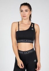 Osseo Biustonosz sportowy - Czarny. Czarne biustonosze sportowe damskie GORILLA WEAR, bez wzorów, z elastanu. Za 178.00 zł.