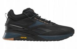 Buty do chodzenia męskie Reebok Nano X3. Czarne buty sportowe na co dzień męskie Reebok, z materiału, bez zapięcia, na fitness i siłownię. Za 634.00 zł.