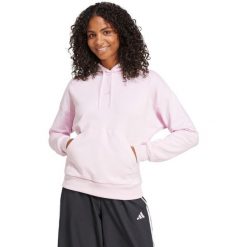 Bluza damska adidas Essentials Small Logo z kapturem. Czerwone bluzy z kapturem damskie Adidas, na zimę, z bawełny. Za 171.99 zł.