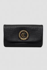 JUST CAVALLI Czarna torebka Range N Soft Gothic - Style 3. Czarne torebki klasyczne damskie Just Cavalli, bez wzorów, ze skóry, bez dodatków. W wyprzedaży za 599.99 zł.
