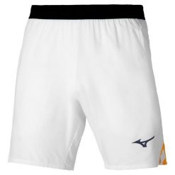 Szorty Mizuno Amplify. Szare szorty męskie Mizuno, bez wzorów, z materiału, sportowe. Za 146.30 zł.