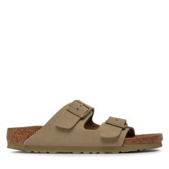 Klapki Birkenstock. Brązowe klapki damskie Birkenstock. Za 259.99 zł.
