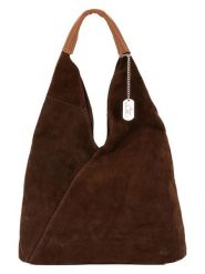 Anna Morellini Skórzany shopper bag "Eleonora" w kolorze brązowym - 40 x 31 x 2 cm rozmiar: onesize. Brązowe shopper bag damskie Anna Morellini, bez wzorów, z materiału, na ramię, bez dodatków. Za 287.84 zł.