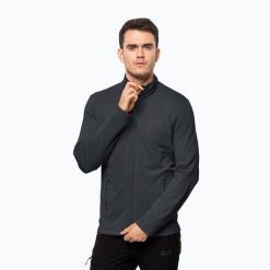 Bluza trekkingowa męska Jack Wolfskin Kolbenberg FZ. Czarne bluzy bez kaptura męskie Jack Wolfskin, m. Za 349.99 zł.