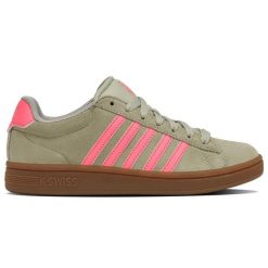 Sneakersy damskie K-swiss COURT TIEBRK II SDE na co dzień zielone (99492-059-M). Szare obuwie trekkingowe damskie K-Swiss. Za 199.00 zł.
