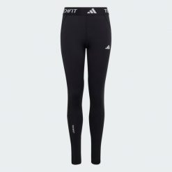 Długie Legginsy Techfit. Białe legginsy damskie Adidas, bez wzorów. Za 129.00 zł.