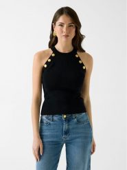 Guess Sweter 181286 Czarny Classic Fit. Czarne swetry klasyczne damskie Guess, xl, bez kołnierzyka. Za 519.99 zł.