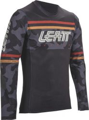Koszulka rowerowa dziecięca LEATT Jersey MTB Gravity 4.0 Junior. Czarne bluzki sportowe damskie LEATT, l, z jersey, bez kołnierzyka, bez ramiączek. Za 239.20 zł.