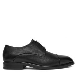 Półbuty BOSS. Czarne buty wizytowe męskie Boss, bez zapięcia. Za 1,239.00 zł.
