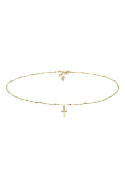 Elli Choker damski kulkowy Krzyż Wiary Podstawowy ze srebra próby 925 Sterling Silver Naszyjniki 1 ct Damski. Szare naszyjniki damskie Elli, na co dzień, srebrne. Za 178.99 zł.