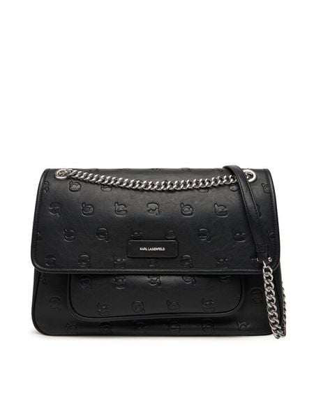 KARL LAGERFELD Torebka A3W30108 Czarny. Czarne torebki klasyczne damskie Karl Lagerfeld, bez wzorów, ze skóry, bez dodatków. Za 949.99 zł.