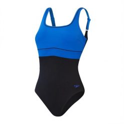 Damski kostium kąpielowy 1-częściowy Speedo Eco Contoureclipse. Czarne stroje jednoczęściowe damskie Speedo, bez wzorów. Za 264.50 zł.