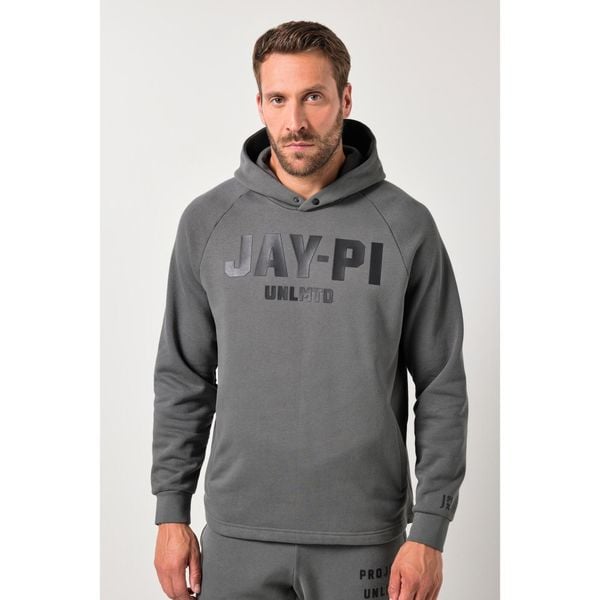 Męska Bluza z kapturem belly fit fitness dzianina dresowa kaptur. Szare bluzy sportowe męskie JAY-PI, bez wzorów, z bawełny, casualowe, bez kołnierzyka, bez ramiączek. Za 349.99 zł.