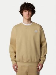 The North Face Bluza Essential NF0A89ET Beżowy Relaxed Fit. Brązowe bluzy bez kaptura męskie The North Face, m, z syntetyku. Za 189.99 zł.