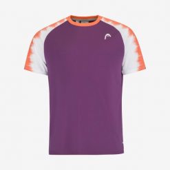 T-shirt męski TOPSPIN. Fioletowe t-shirty męskie HEAD, m, bez wzorów, z poliesteru, bez kołnierzyka. Za 193.00 zł.