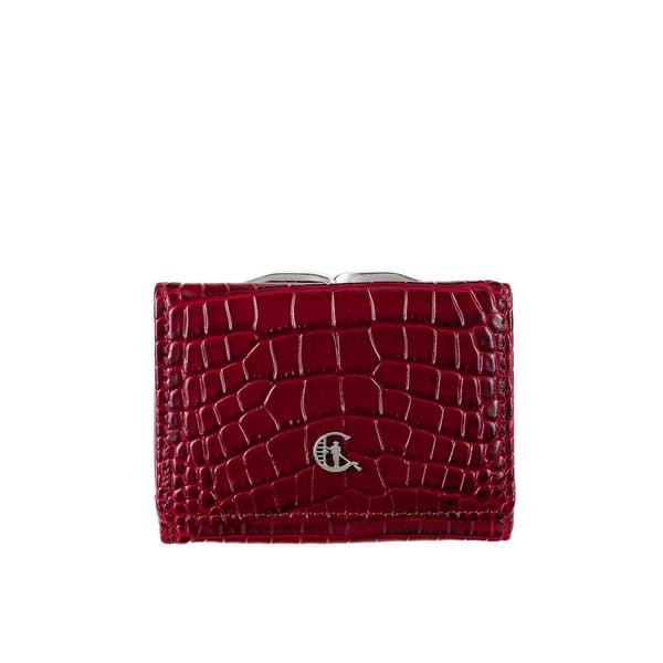 Mały portfel damski Canaletto z naturalnej skóry tłoczonej na wzór krokodyla z RFID – elegancja i bezpieczeństwo PD2000s162. Portfele damskie bez wzorów, ze skóry. Za 148.20 zł.