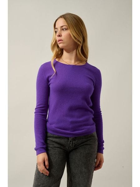 AUTHENTIC CASHMERE Kaszmirowy sweter "Epéna" w kolorze fioletowym rozmiar: XL. Różowe swetry klasyczne damskie AUTHENTIC CASHMERE, xl, z kaszmiru, bez kołnierzyka. Za 347.99 zł.